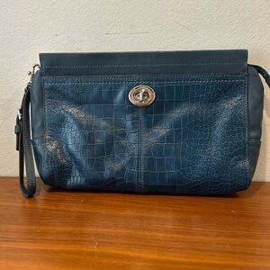 Coach leather clutch